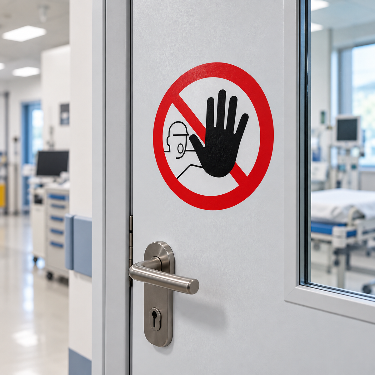 Naklejka Nieupoważnionym Wstęp Wzbroniony – symbol zakazu wejścia