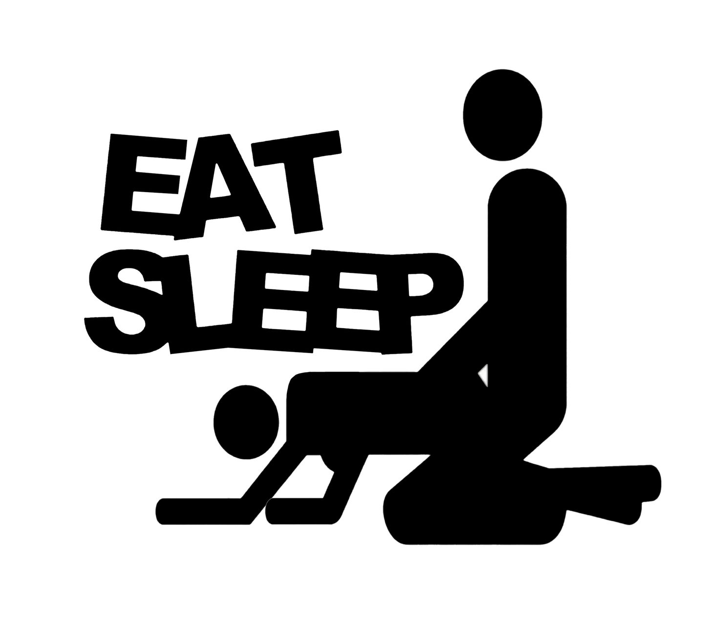Naklejka EAT SLEEP