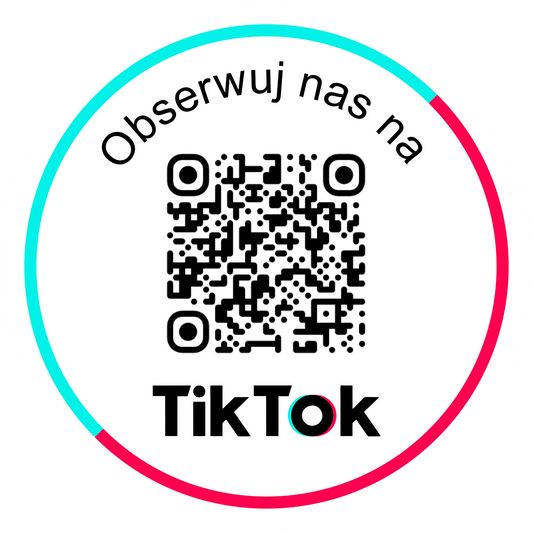 Personalizowana okrągła naklejka z kodem QR do TikToka