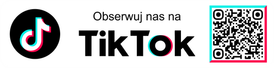 Personalizowana prostokątna naklejka z kodem QR do TikToka