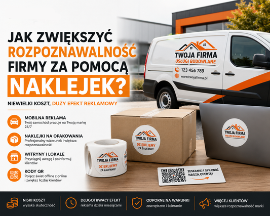 Jak zwiększyć rozpoznawalność firmy za pomocą naklejek?
