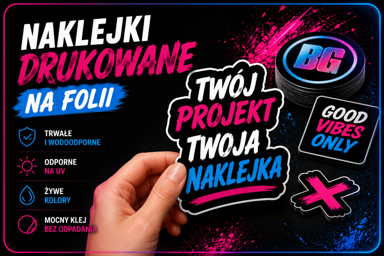 Naklejki foliowe z własnym nadrukiem | Naklejki reklamowe | BGSTICKERS
