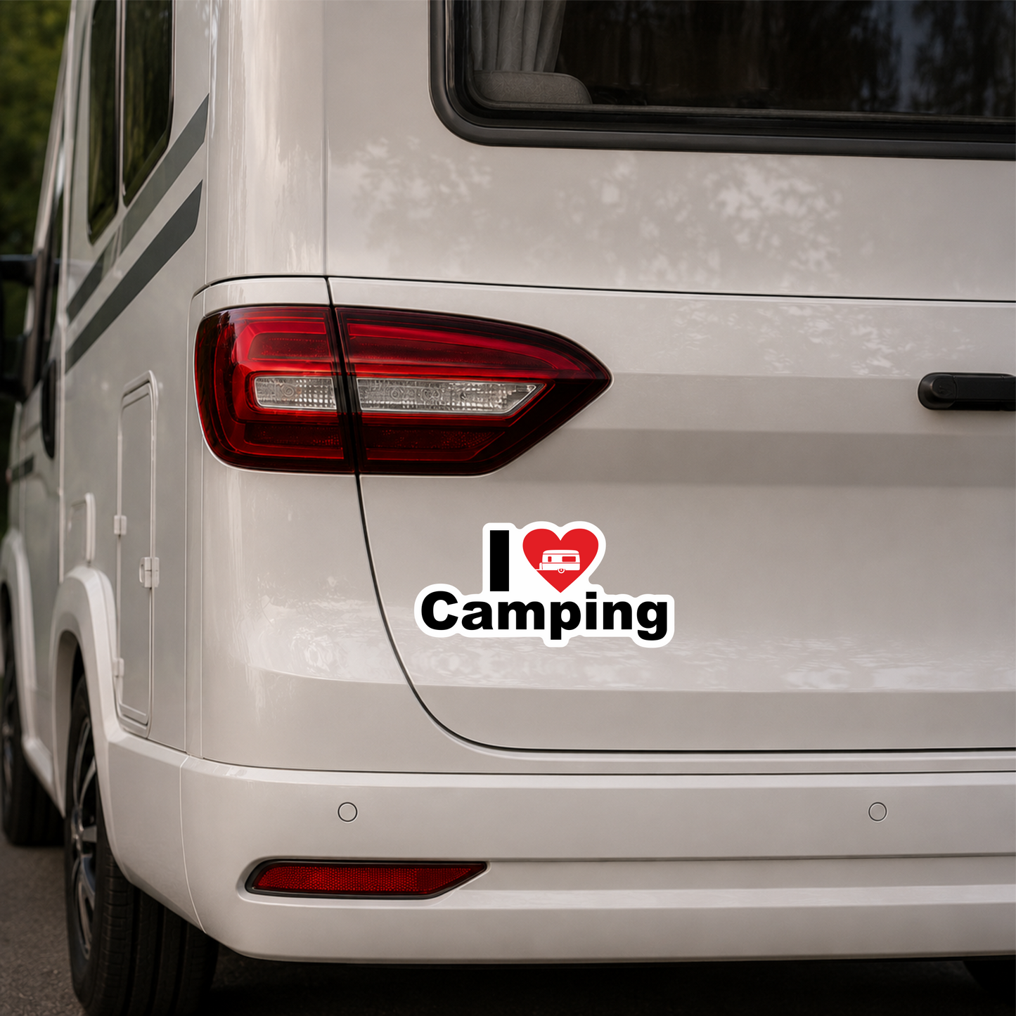 Naklejka I LOVE CAMPING