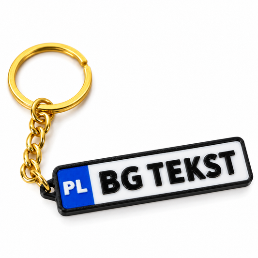 Brelok do kluczy Tablica Rejestracyjna - personalizowany gadżet