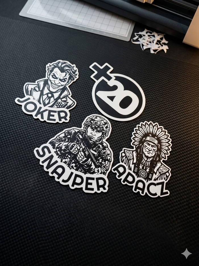 Realizacja naklejek BGSTICKERS