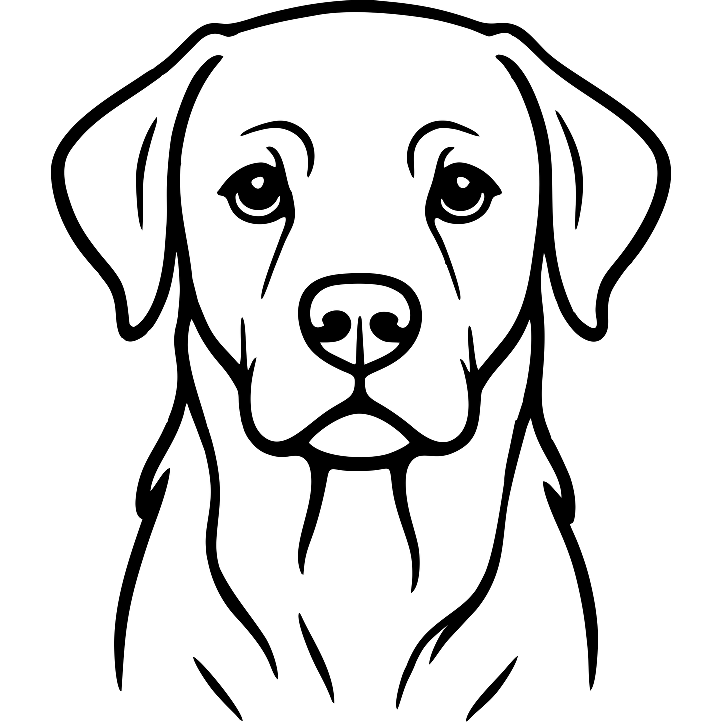Naklejka Labrador