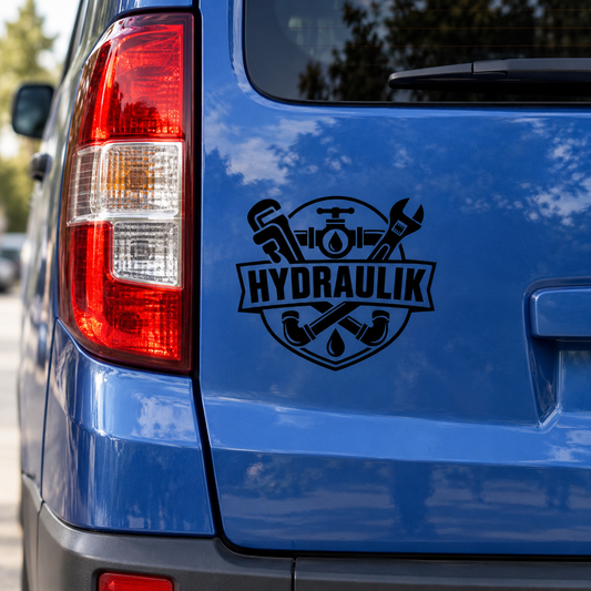 Naklejka Hydraulik – na auto, warsztat i skrzynkę narzędziową