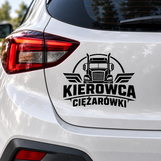 Naklejka Kierowca Ciężarówki – na auto i ciężarówkę