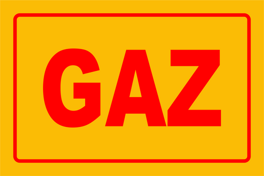 Magnes GAZ – na skrzynkę gazową i metalową obudowę