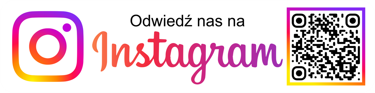 Personalizowana prostokątna naklejka z kodem QR do Instagrama firmy