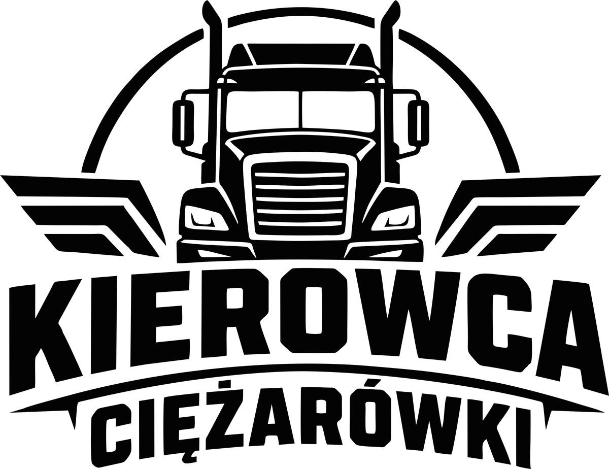 Naklejka Kierowca Ciężarówki – na auto i ciężarówkę
