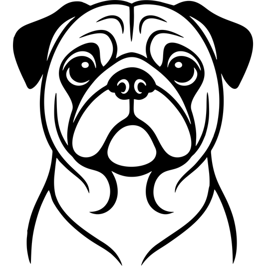 Naklejka Mops
