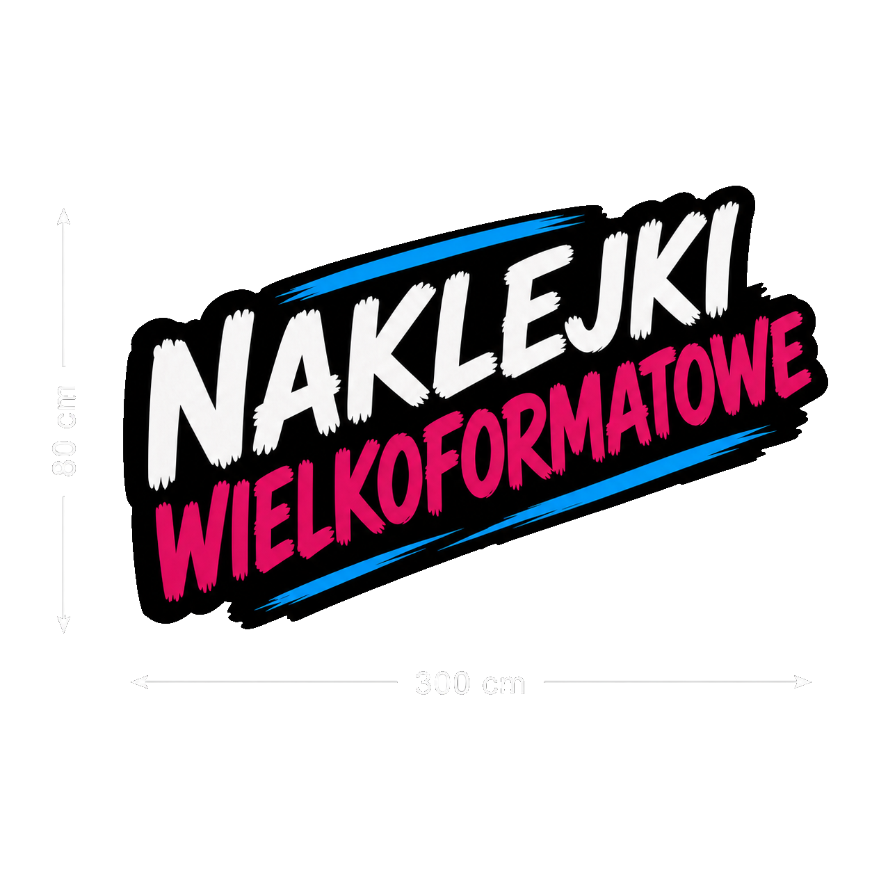 Naklejki wielkoformatowe z własnym nadrukiem - wielki rozmiar, duża widoczność