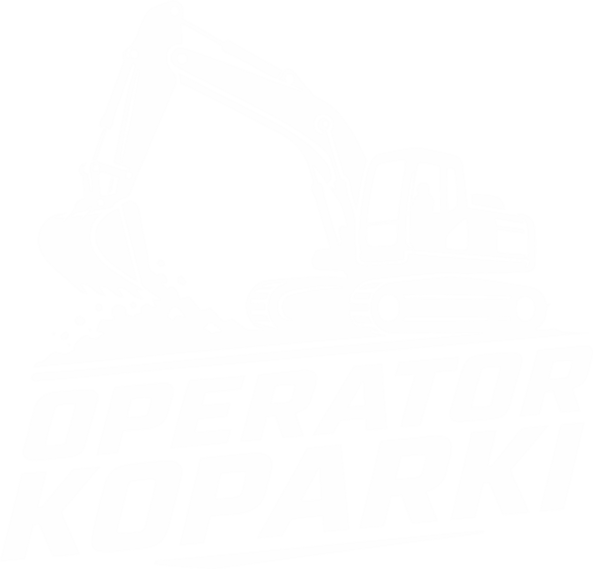 Naklejka Operator Koparki – motyw koparki na auto i maszynę
