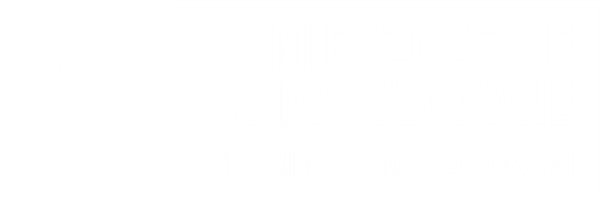 Naklejka Pomieszczenie Klimatyzowane – Prosimy Zamykać Drzwi