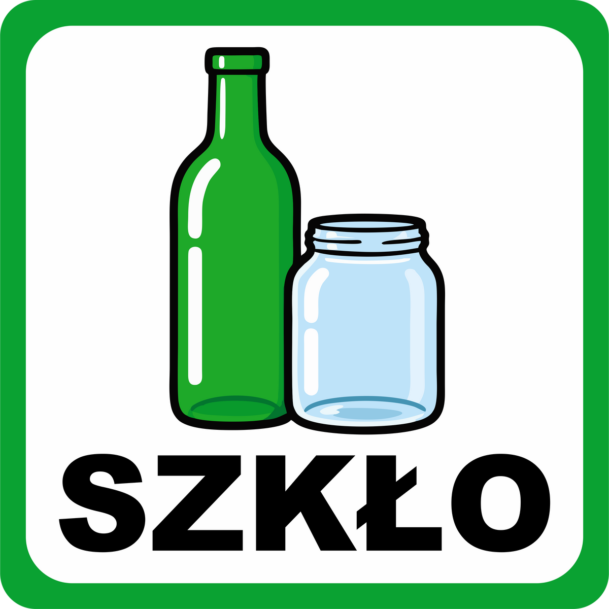 Naklejki na kosze do segregacji – rodzaj odpadu