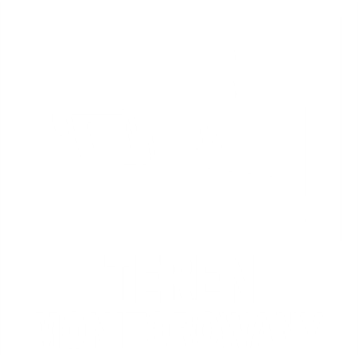 Naklejka Teren Monitorowany – monitoring CCTV