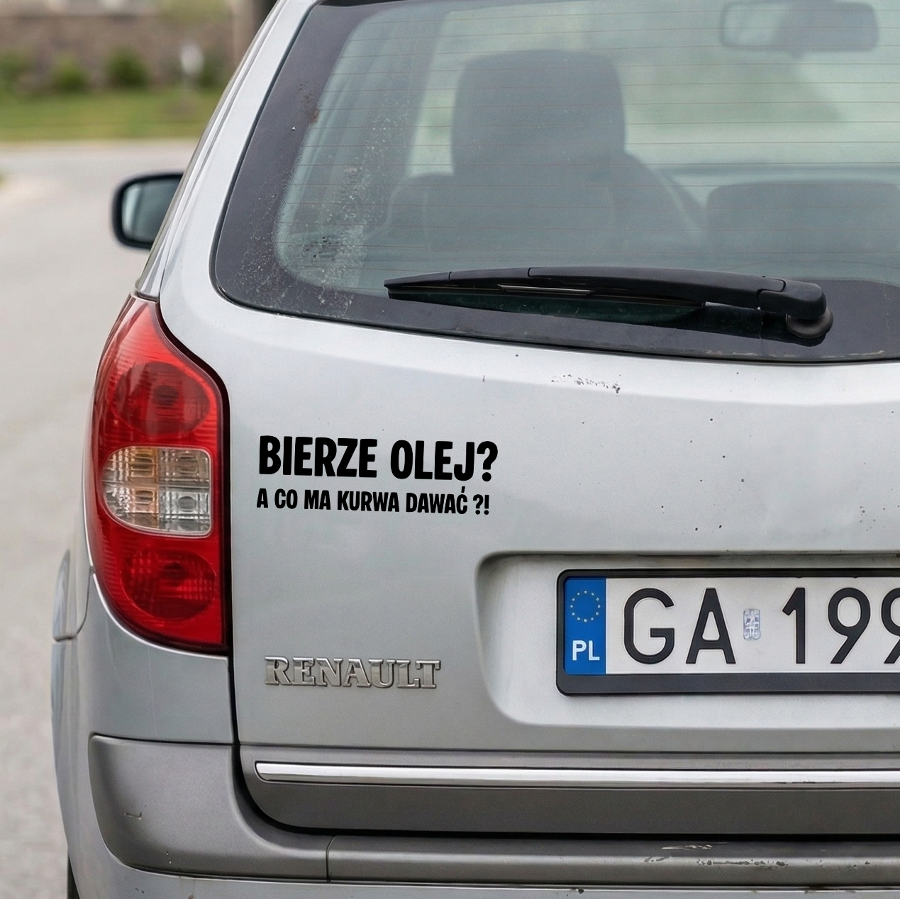 Naklejka BIERZE OLEJ?